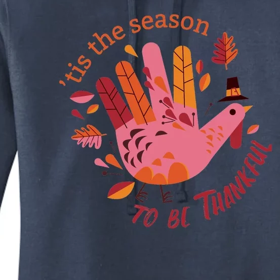 Thankful Season Turkey Women's Pullover Hoodie