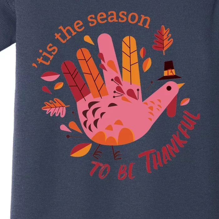 Thankful Season Turkey Baby Bodysuit