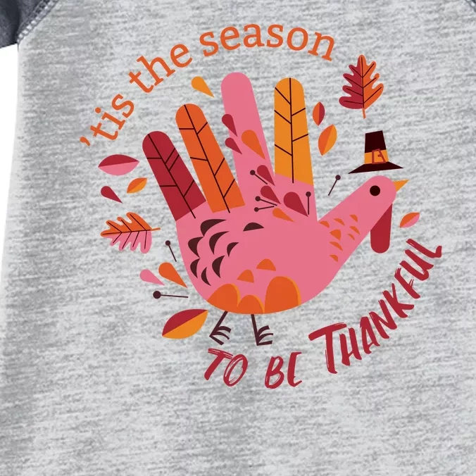 Thankful Season Turkey Infant Baby Jersey Bodysuit