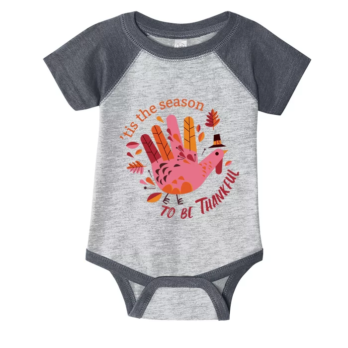 Thankful Season Turkey Infant Baby Jersey Bodysuit