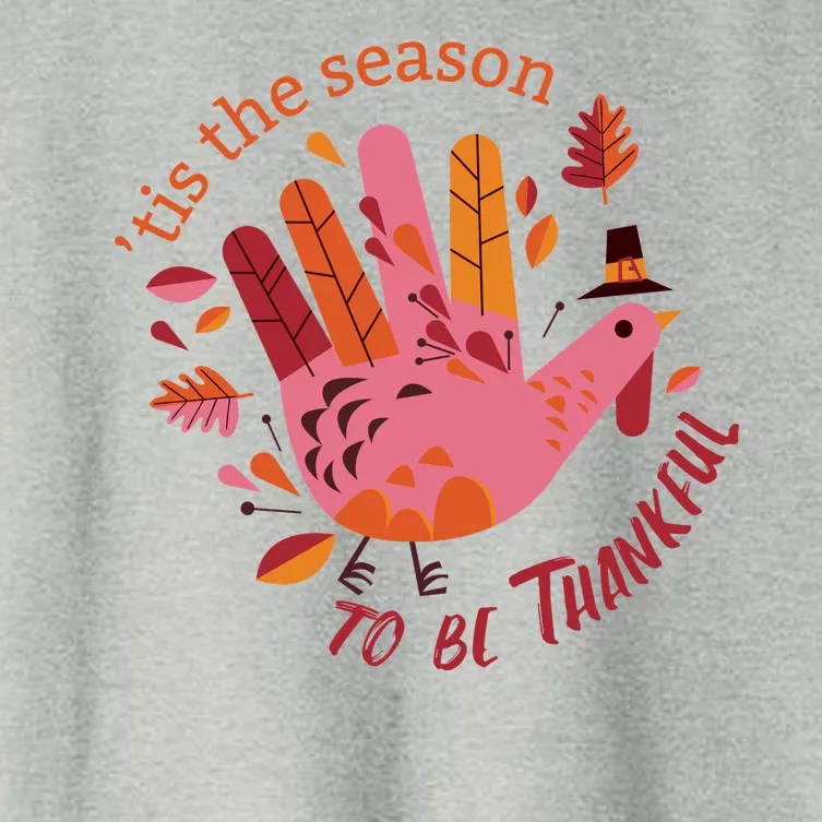 Thankful Season Turkey Women's Crop Top Tee