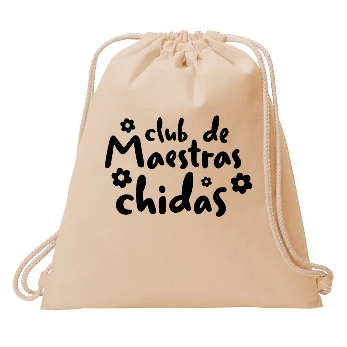 Trendy Spanish Teacher Bilingual Teacher Drawstring Bag