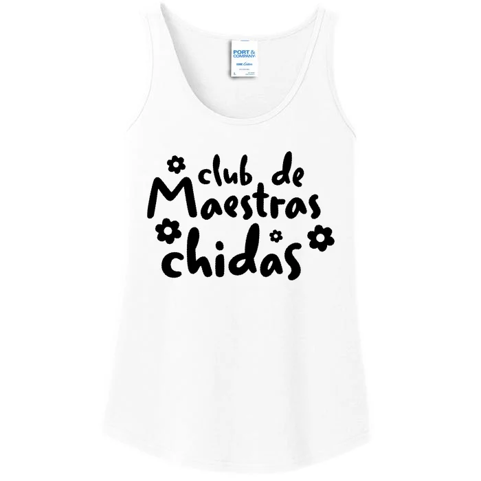 Trendy Spanish Teacher Bilingual Teacher Ladies Essential Tank