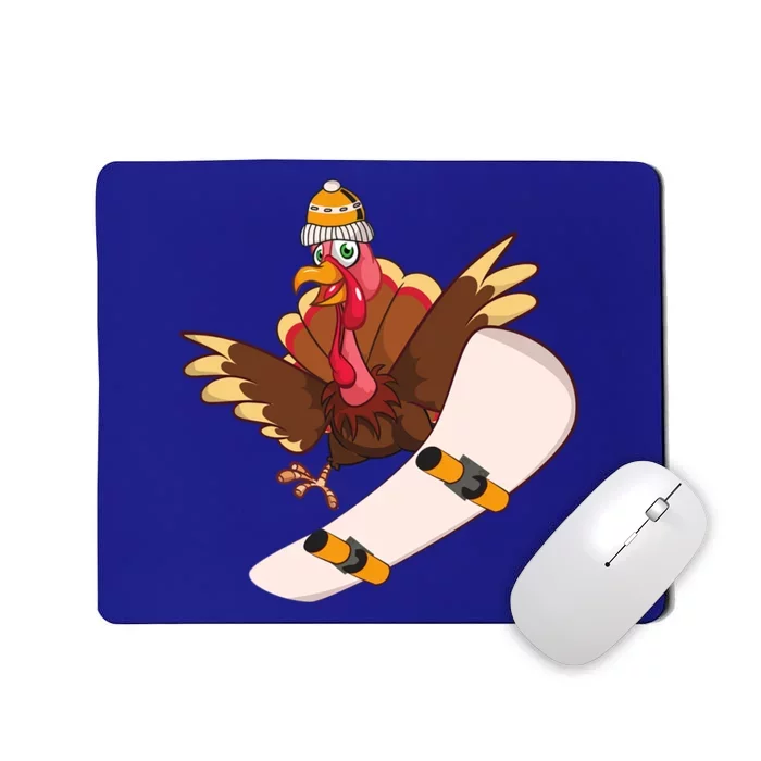 Turkey Skater Thanksgiving Cool Skateboarding Fall Autumn Great Gift Mousepad