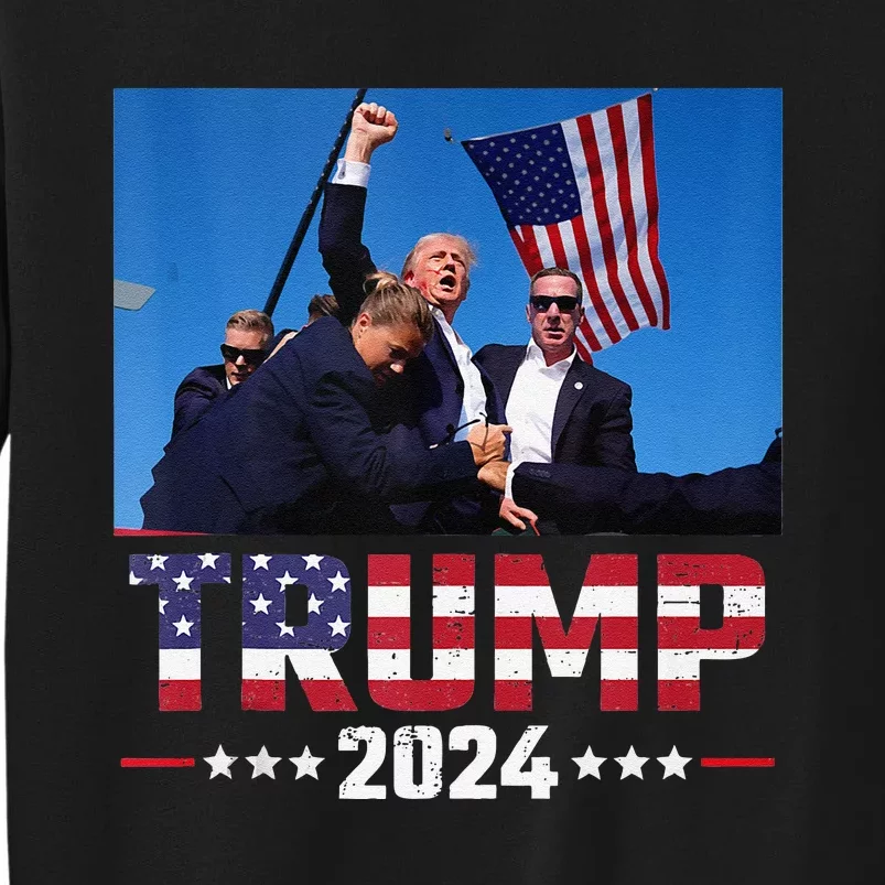 Trump Shot Trump Shooting Trump 2024 Tall Sweatshirt