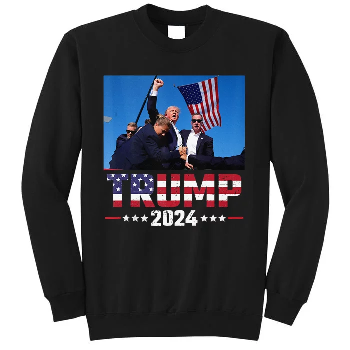 Trump Shot Trump Shooting Trump 2024 Tall Sweatshirt