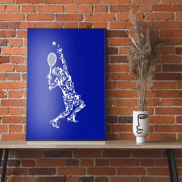 Tennis Silhouette Poster