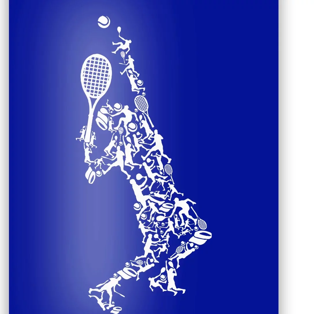 Tennis Silhouette Poster