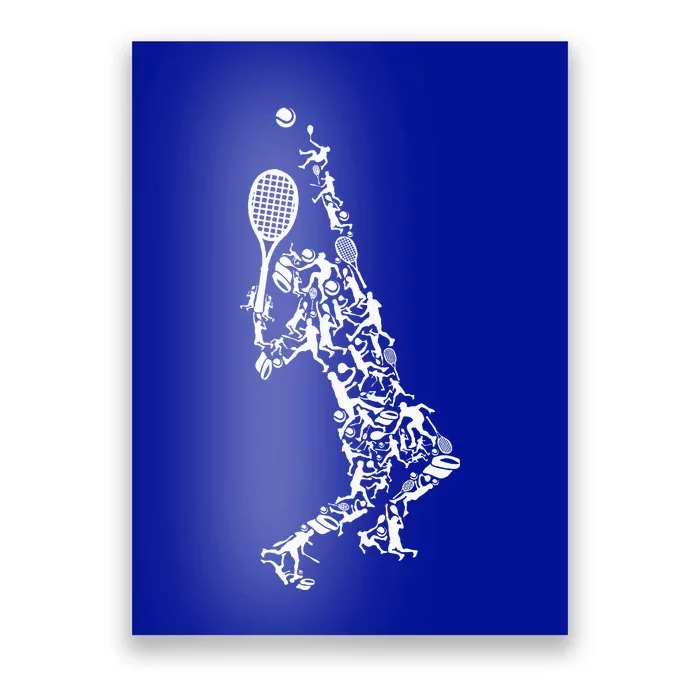 Tennis Silhouette Poster