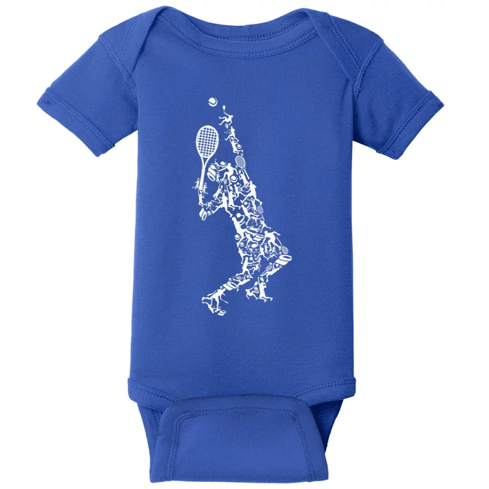 Tennis Silhouette Baby Bodysuit