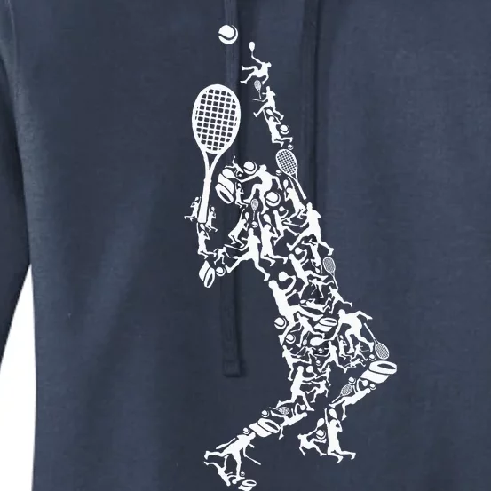 Tennis Silhouette Women's Pullover Hoodie