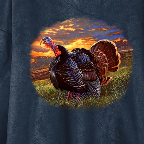 The Sunrise Turkey Hooded Wearable Blanket