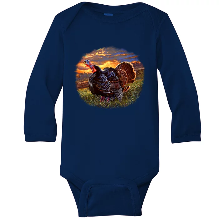 The Sunrise Turkey Baby Long Sleeve Bodysuit