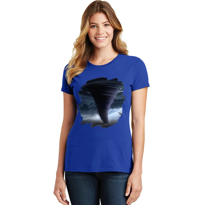 Tornado Storm Tornados Nature Weather Chaser Meteorologist Women's T-Shirt