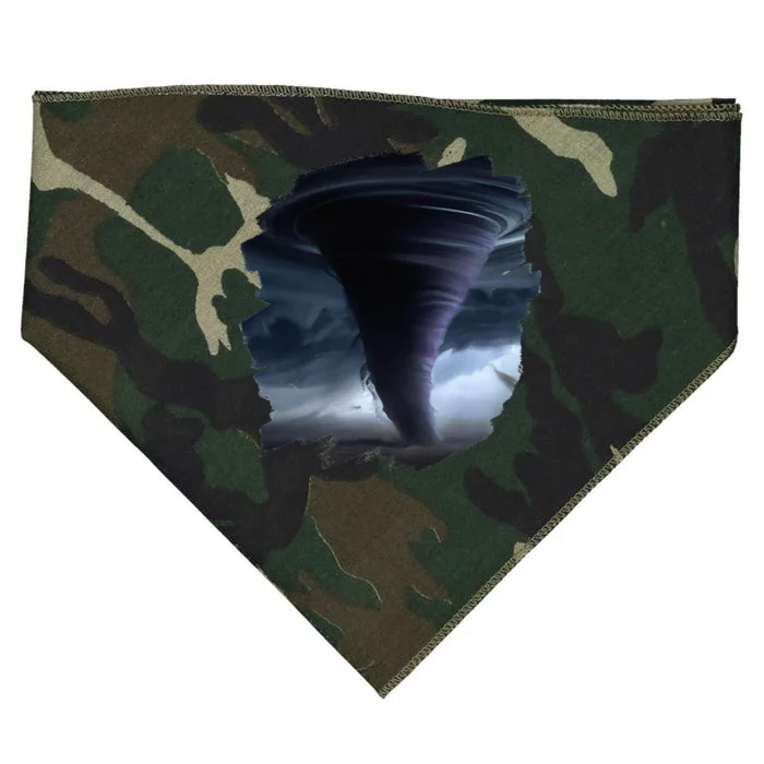 Tornado Storm Tornados Nature Weather Chaser Meteorologist USA-Made Doggie Bandana