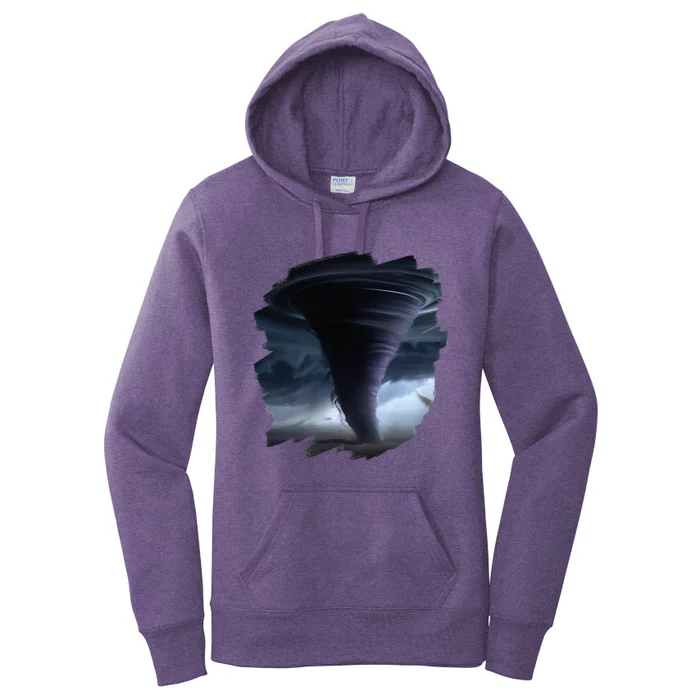 Tornado Storm Tornados Nature Weather Chaser Meteorologist Women's Pullover Hoodie