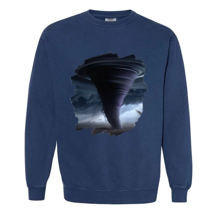 Tornado Storm Tornados Nature Weather Chaser Meteorologist Garment-Dyed Sweatshirt