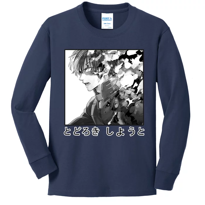 Todoroki Shouto Kids Long Sleeve Shirt