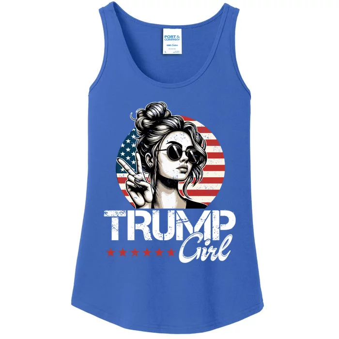 Trump Support Trump Vance For President 2024 Funny Gift Ladies Essential Tank