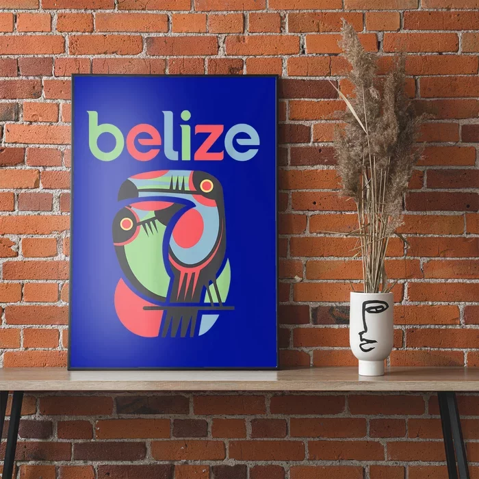 Tropical Summer Toucan Bird Colorful Belize Souvenir Poster