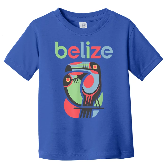 Tropical Summer Toucan Bird Colorful Belize Souvenir Toddler T-Shirt