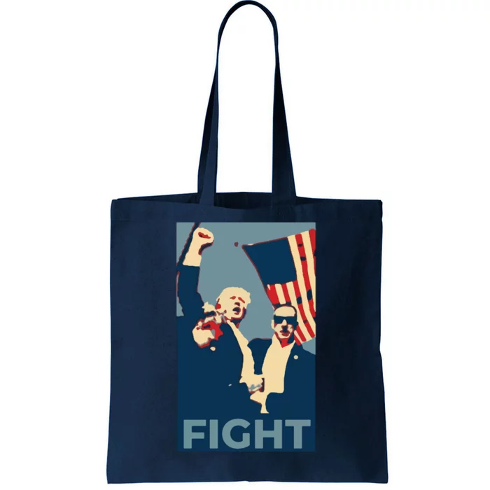 Trump Shot Trump Fight Tote Bag