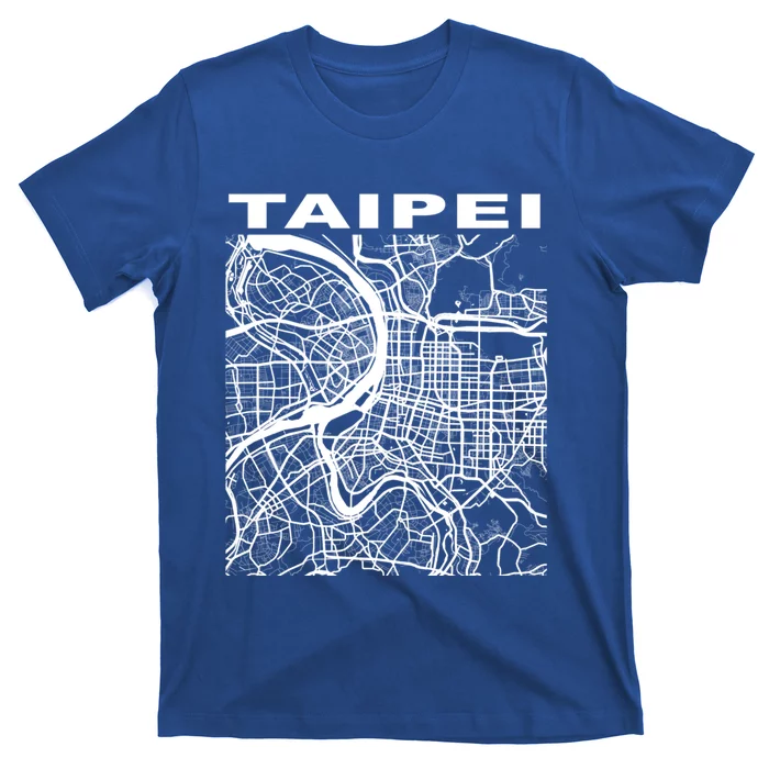 Taiwan Souvenir Taipei City Street Map Gift T-Shirt