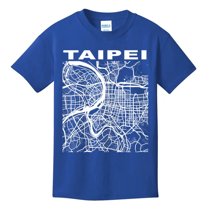 Taiwan Souvenir Taipei City Street Map Gift Kids T-Shirt