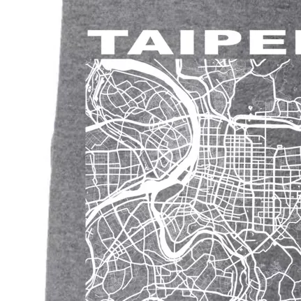 Taiwan Souvenir Taipei City Street Map Gift Doggie 3-End Fleece Hoodie