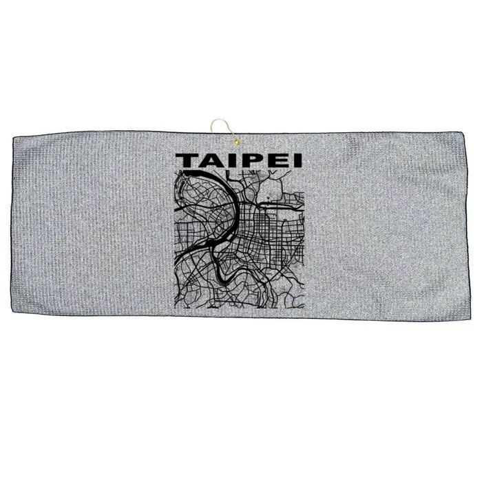 Taiwan Souvenir Taipei City Street Map Gift Large Microfiber Waffle Golf Towel