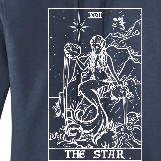 The Star Tarot Card Halloween Mermaid Gothic Witch Horror Women's Pullover Hoodie