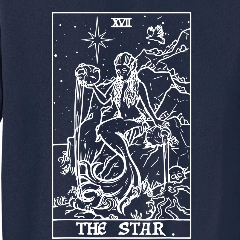 The Star Tarot Card Halloween Mermaid Gothic Witch Horror Tall Sweatshirt