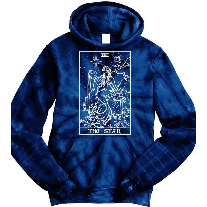 The Star Tarot Card Halloween Mermaid Gothic Witch Horror Tie Dye Hoodie