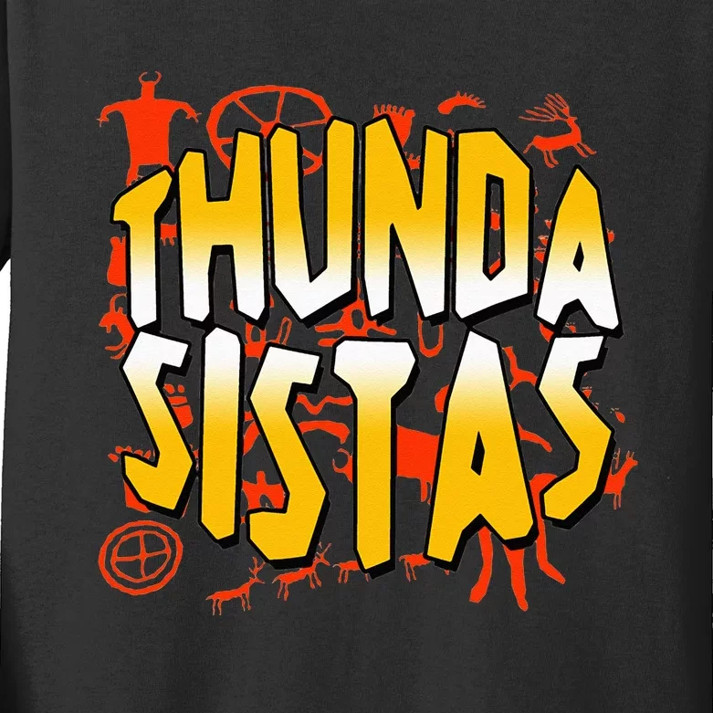 Thunda Sistas Thunder Sisters Kids Long Sleeve Shirt