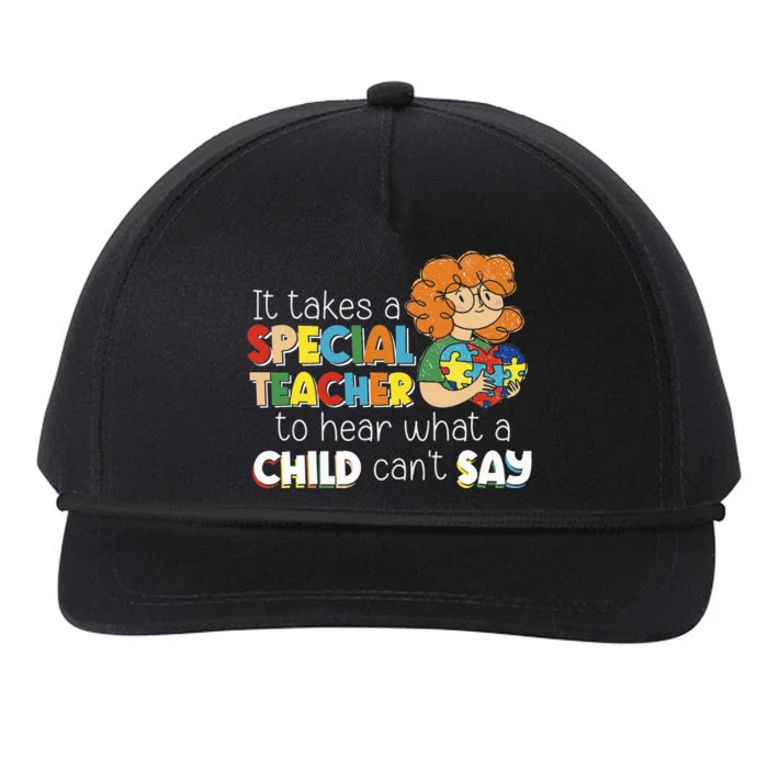 Team SPED Teacher Think My Hands Are Full Special Education Snapback Five-Panel Rope Hat