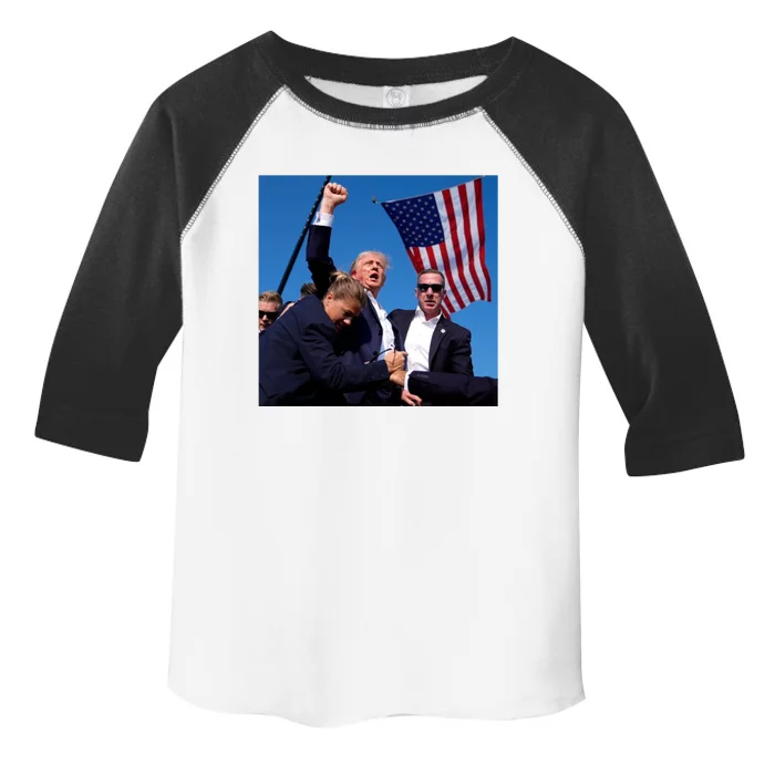 Trump Shooting Trump 2024 Ill Never Stop Fighting For My Country Toddler Fine Jersey T-Shirt