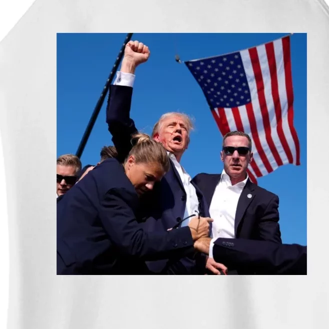 Trump Shooting Trump 2024 Ill Never Stop Fighting For My Country Women’s Perfect Tri Rocker Tank