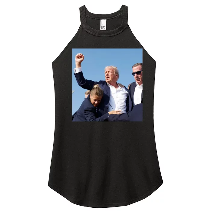 Trump Shooting Trump 2024 Ill Never Stop Fighting For My Country Women’s Perfect Tri Rocker Tank