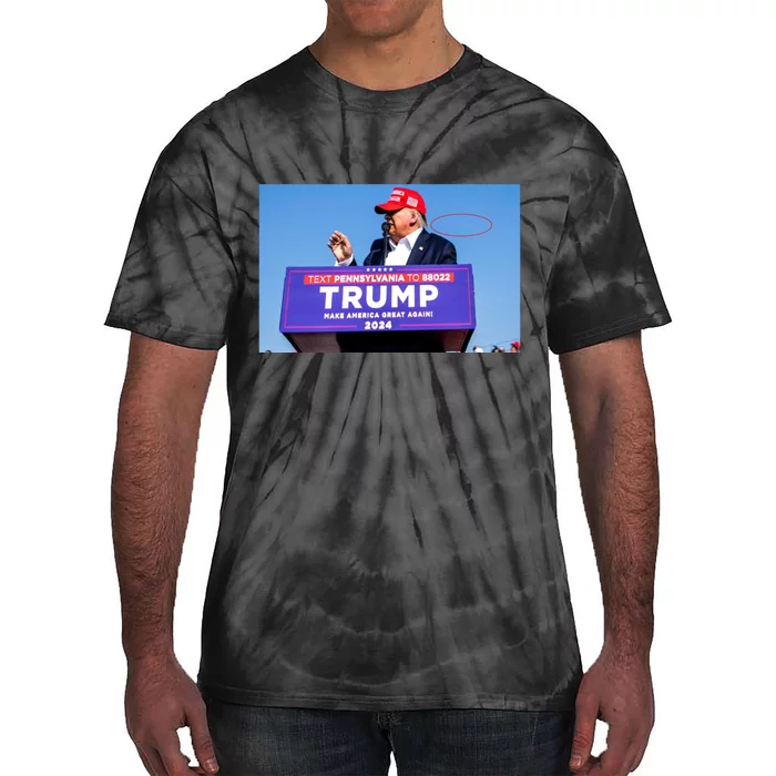 Trump Shooting Trump 2024 Ill Never Stop Fighting For My Country Tie-Dye T-Shirt