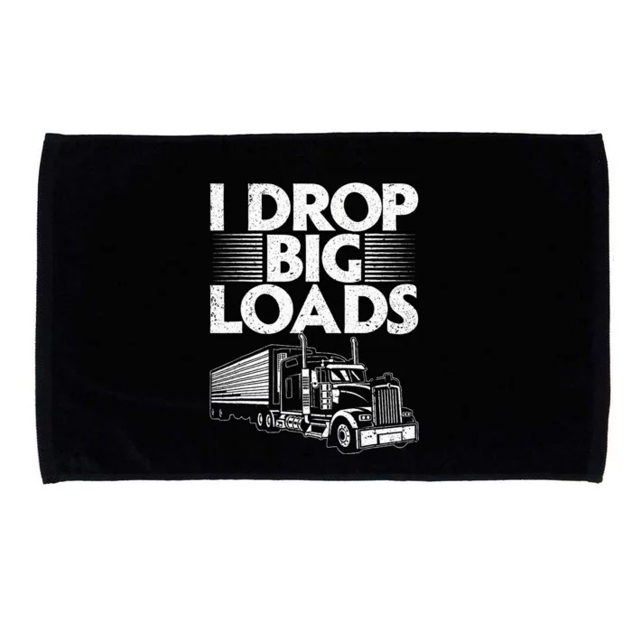 Trucker Semi Truck Driver Lover Microfiber Hand Towel