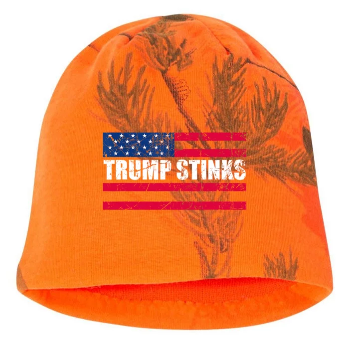 Trump Smells Trump Stinks Vintage Kati - Camo Knit Beanie