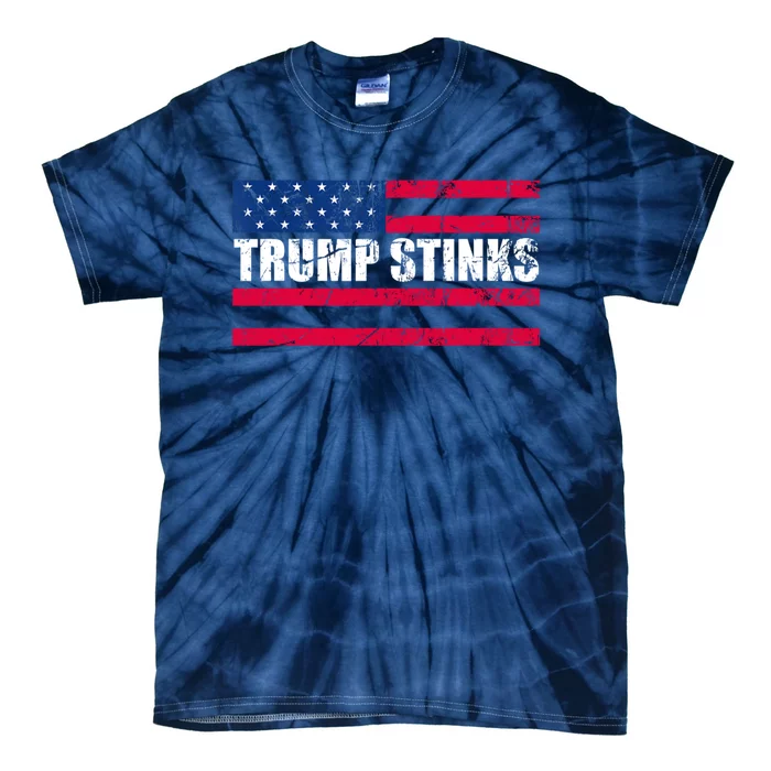 Trump Smells Trump Stinks Vintage Tie-Dye T-Shirt