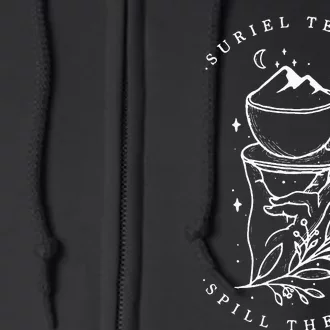 The SurielS Tea Co Spill The Tea Full Zip Hoodie