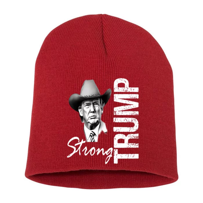 Trump Strong Short Acrylic Beanie