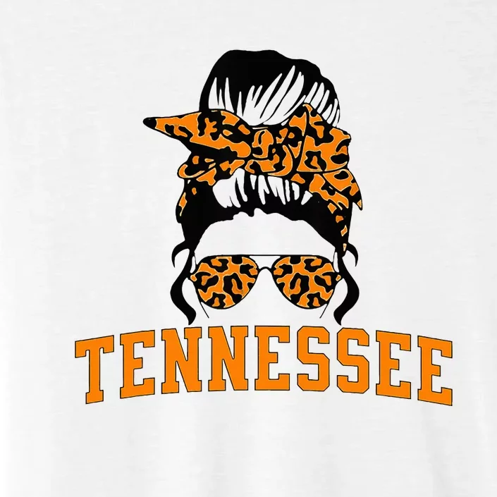 Tennessee State Tn Orange Fan Messy Bun Hair ChromaSoft Performance T-Shirt