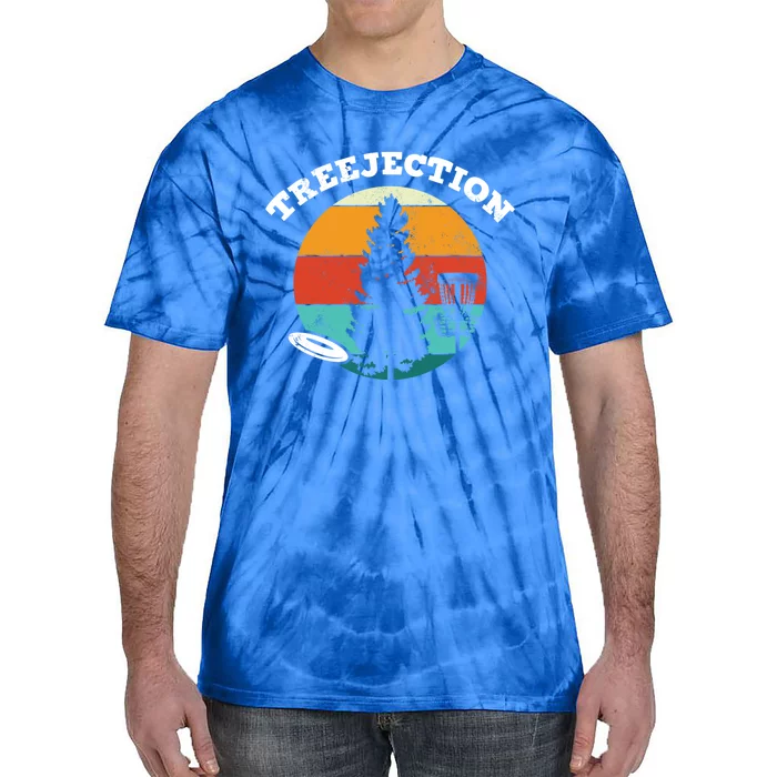 Treejection Stupid Tree Disc Golf Frolf Frisbee Gift Tie-Dye T-Shirt