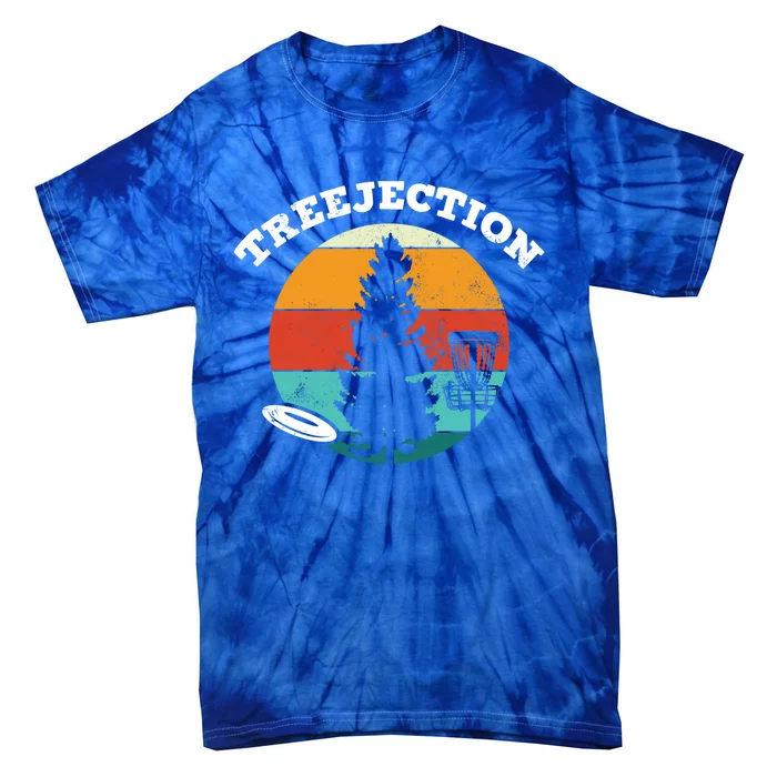 Treejection Stupid Tree Disc Golf Frolf Frisbee Gift Tie-Dye T-Shirt