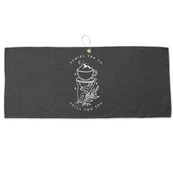 The SurielS Tea Co Spill The Tea Large Microfiber Waffle Golf Towel