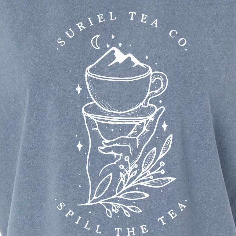 The SurielS Tea Co Spill The Tea Garment-Dyed Women's Muscle Tee