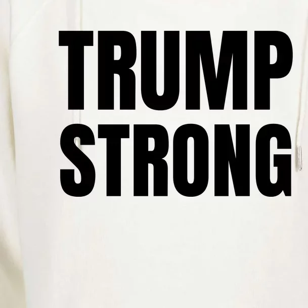 Trump Strong Womens Funnel Neck Pullover Hood